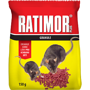 Ratimor Plus Bromadiolon Lockmittel für Nagetiere, Beutel, 150 g