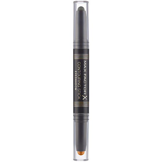Max Factor 2in1 Contouring Stick Lidschatten 2in1 cremefarbener Lidschatten im Bleistiftton 05 Bronze Moon & Forest Green 15 g