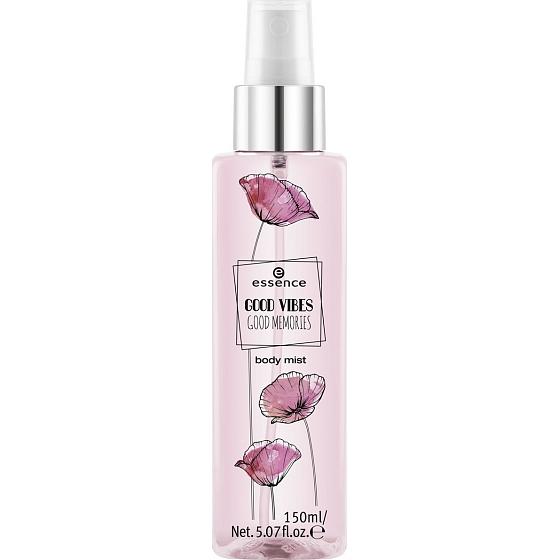 Essence Good Vibes Good Memories parfümiertes Körperspray 01 Spring Is in the Air 150 ml