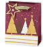 BSB Luxus Geschenk Papiertüte 23 x 19 x 9 cm Weihnachten mit Bäumen VDT 439-A5