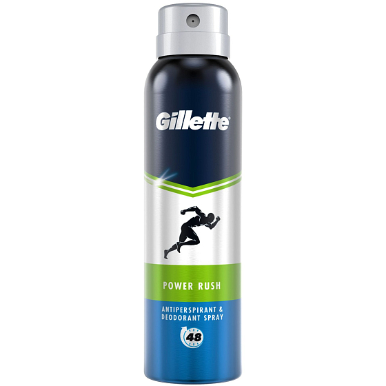 Gillette Series Power Rush Deodorant Antitranspirant Spray für Männer 150 ml