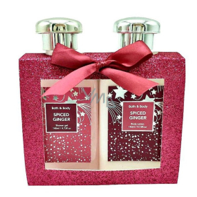 Salsa Collection Spicy Ginger Shower Gel 140 ml + Body Lotion 140 ml, 2er-Geschenkset, Fensterbox