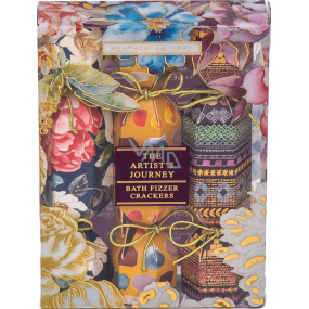 Heathcote & Ivory The Artist´s Journey funkelnde Badebombe mit einem fruchtigen Duft 9 x 5 g, Kosmetikset