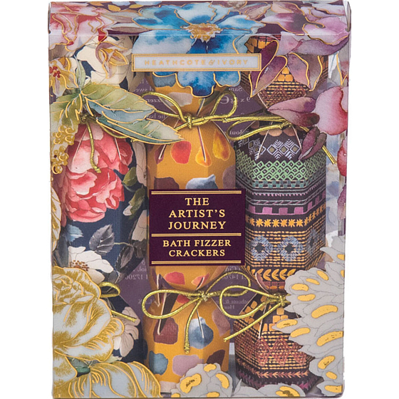 Heathcote & Ivory The Artist´s Journey funkelnde Badebombe mit einem fruchtigen Duft 9 x 5 g, Kosmetikset