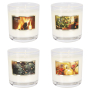 Herz & Zuhause Warmes Weihnachten + Duft des Weihnachtsbaumes + Funkelndes Weihnachten + Wärme des Familienkamins Kerzenglas 4 x 52 g, Set