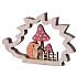 Emocio Deko Igel Holz natur, rot, orange 170 x 116 mm