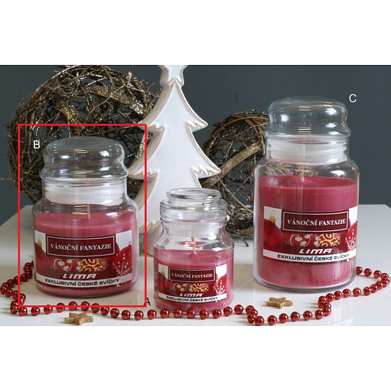 Lima Aroma Dreams Christmas Fantasy Duftkerze Glas mit Deckel 450 g