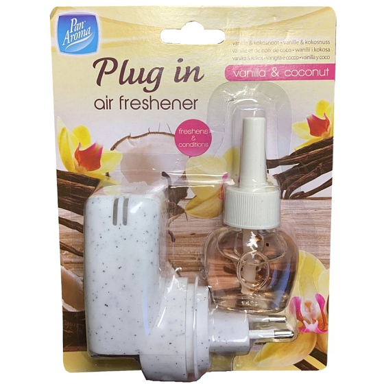 Pan Aroma Vanille & Kokosnuss elektrisches Lufterfrischungsset 20 ml