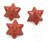 Jaspis rot merkaba hmatka naturstein 13 mm, vollpflege stein