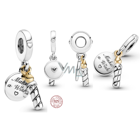 Charm Sterling Silber 925 Geburtstag Kerze, 2in1 Geburtstag Armband Anhänger Charm Sterling Silber 925 Geburtstag Kerze, 2in1 Geburtstag Armband Anhänger