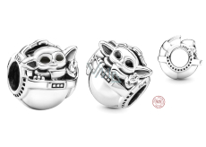 Charme Sterling Silber 925 Marvel Star Wars Grogu , Perle für Armband