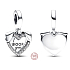 Charms Sterling Silber 925 Herz Hündchen I Woof You 2in1, Anhänger am Armband Haustier