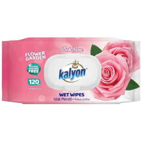 Kalyon Pink Rose Feuchttücher 120 Stück