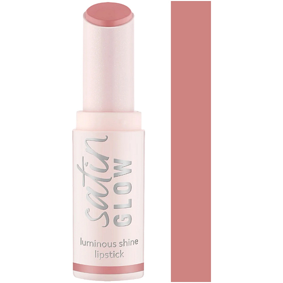 Essence Satin Glow lesklá rtěnka 02 Blushin It 3,5 g
