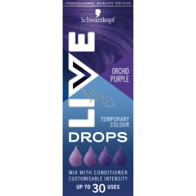 Schwarzkopf Live Drops Fialová orchidej barvicí kapky na vlasy, 30 ml Schwarzkopf Live Drops Fialová orchidej barvicí kapky na vlasy, 30 ml