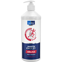 Alpa Massageemulsion wärmend mit Ingwer, 1000 ml