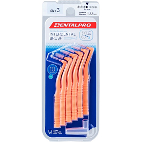 DentalPro Interdentalbürste gebogen 1,0 mm orange, 10 Stück DentalPro Interdentalbürste gebogen 1,0 mm orange, 10 Stück