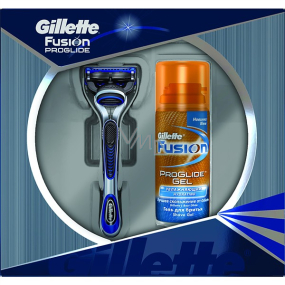 Gillette Fusion ProGlide Rasierer + Rasiergel 75ml, Kosmetikset für Männer