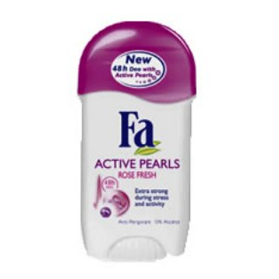 Fa Active Pearls Rose Frischer Antitranspirant Deodorant Stick für Frauen 50 ml