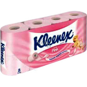 Kleenex Pink Toilettenpapier 2-lagig 8 Rollen rosa 180 Schnipsel
