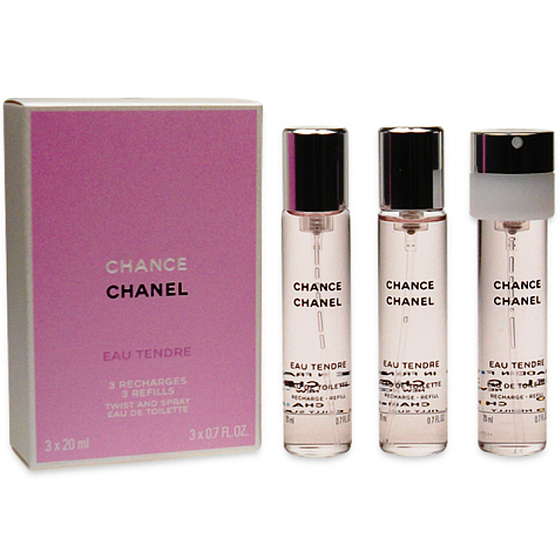 Chanel Chance Eau Tendre Eau de Toilette Nachfüllung für Frauen 3 x 20 ml