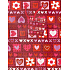 Nekupto Geschenk Papiertüte 23 x 18 x 10 cm Rot mit Herzen
