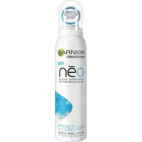 Garnier Neo Pure Cotton Antitranspirant Deodorant Spray für Frauen 150 ml