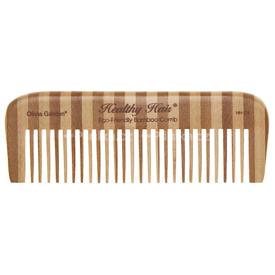 Olivia Garden Bambus Gesundes Haarkamm 4 Bambuskamm mit antistatischer Wirkung Eco 15 cm