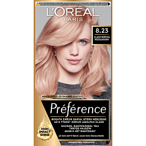 L'oreal Paris Préférence Haarfarbe, goldrosa 8.23