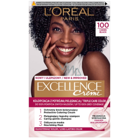 Loreal Paris Excellence Creme Haarfarbe 100 Schwarz