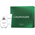 Calvin Klein Besessen für Männer Eau de Toilette 100 ml + Duschgel für Körper und Haar 100 ml, Geschenkset