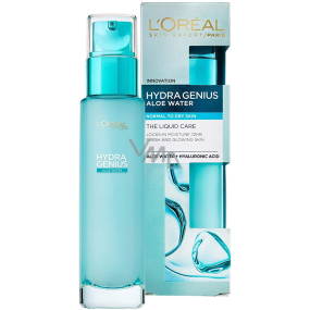 Loreal Hydra Genius Aloe Wasser-Gesichtsgel-Creme für normale und trockene Haut 70 ml
