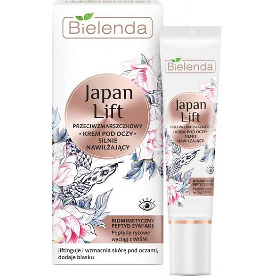 Bielenda Japan Lift feuchtigkeitsspendende Anti-Falten Augencreme 15 ml