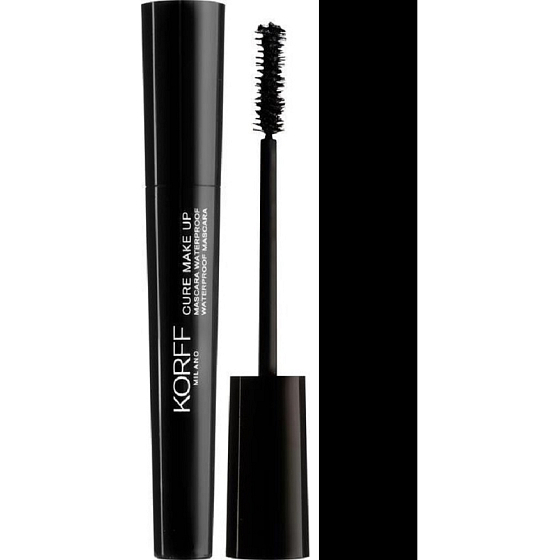 Korff Cure Make Up Waterproof Mascara wasserfeste Wimperntusche schwarz 9 ml