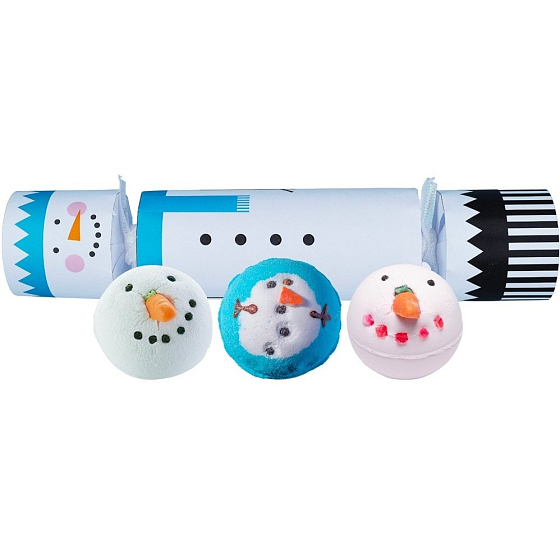 Bomb Cosmetics Frosty The Snowman Cracker funkelndes ballistisches Bad 3 x 160 g, Kosmetikset