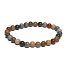 Jaspis Ocean Armband elastischer Naturstein, Kugel 6 mm / 16 - 17 cm, Stein der positiven Energie