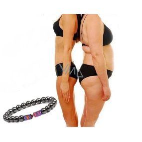 Magnetarmband multicolor elastisch Naturstein, Kugel 6 mm / 16 - 17 cm Magnetarmband multicolor elastisch Naturstein, Kugel 6 mm / 16 - 17 cm