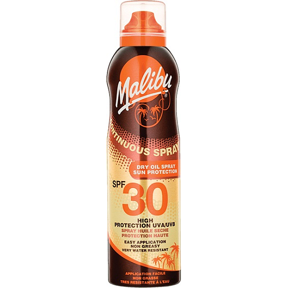 Malibu Trockenöl Spray SPF30 Trockenbräunungsöl 175 ml