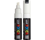 Posca Universal-Acrylmarker mit breiter, geschnittener Spitze 8 mm Weiß PC-8K
