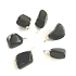 Obsidian schwarz Trommelanhänger Naturstein S, ca. 2 - 2,5 cm, Rettungsstein