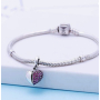 Sterling Silber 925 Herz zu öffnen Schwester Ich liebe dich, Anhänger für Armband Familie