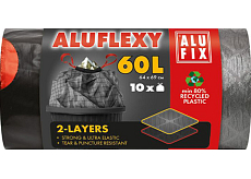 Alufix Müllsäcke, versenkbar, 33µ, 64 x 69 cm, 60 l, 10 Stück