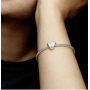 Charme Sterling Silber 925 Geliebte Schwester Herz, Perle auf Armband Familie