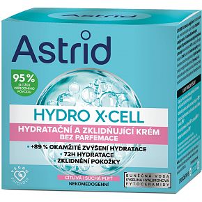 Astrid Creme Hydro X-Cell beruhigend für empfindliche Haut, 50 ml