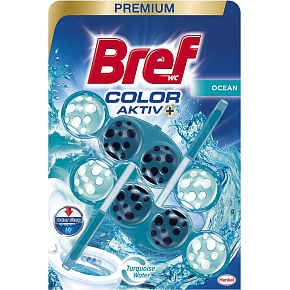 Bref Turquoise Aktiv Ocean Toilettenblock, 2 × 50 g