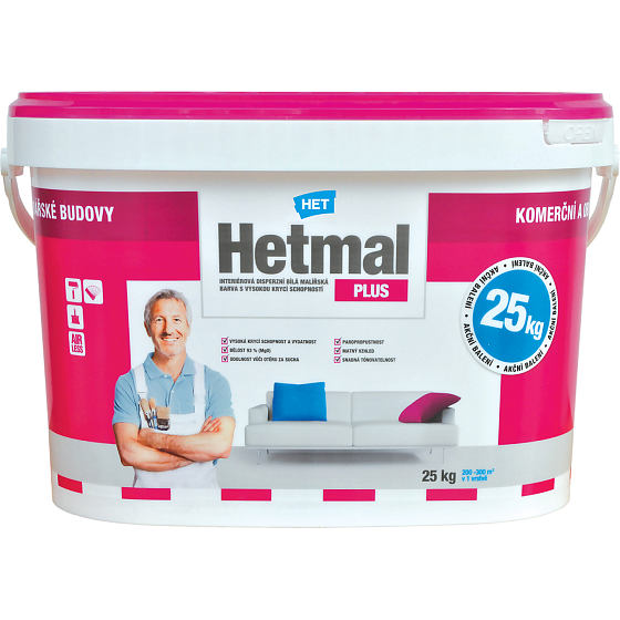 Het Hetmal Plus Malerfarbe, 25 kg