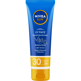 Nivea Sun hydratační pleťový krém na opalování, OF 30, 50 ml