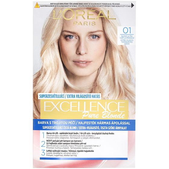 Loreal Paris Excellence Creme Haarfarbe 01 Ultra hellblond natürlich