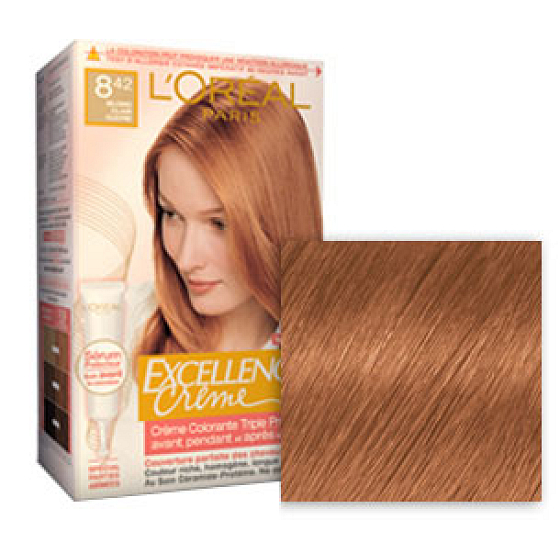 Loreal Excellence Haarfarbe 8.42 hellblond kupfer