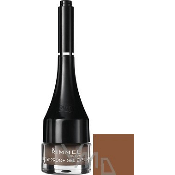 Rimmel London Waterproof Wasserdichter Gel Eyeliner 002 Braun 2 g